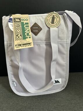 Arctic Zone Eco Lunch Tote Insulated Leakproof Microban Gray NWT 10006243
